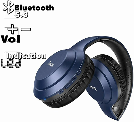 Беспроводные наушники W30, HOCO, синий