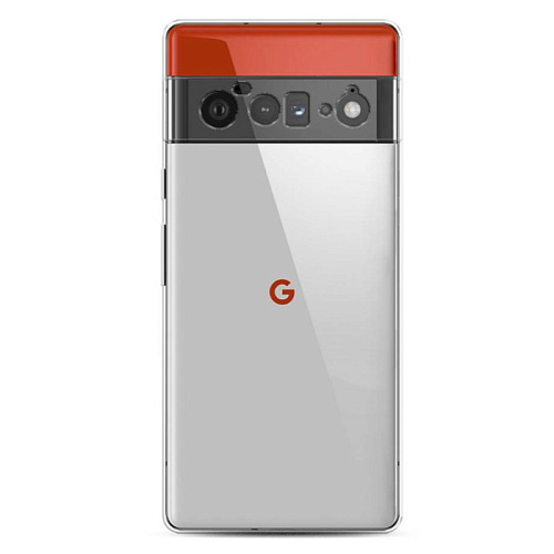 Чехол силиконовый для Google Pixel 6 Pro, с защитой камеры, X-CASE, прозрачный