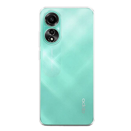 Чехол силиконовый для OPPO A78 (4G), с защитой камеры, X-CASE, прозрачный