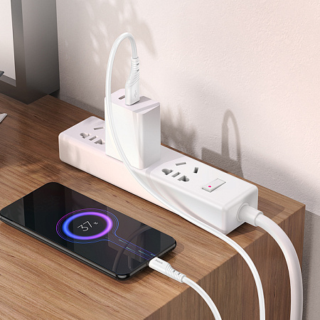 USB Кабель Micro, HOCO, X97, 1м, белый