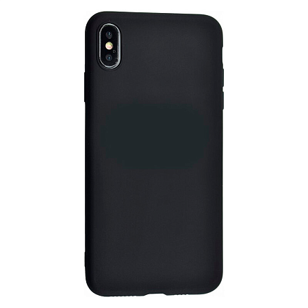 Чехол силиконовый для iPhone XS Max (6.5), good quality, X-CASE, черный
