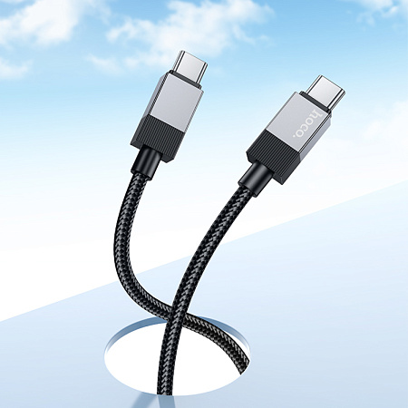 Кабель Type-C на Type-C, HOCO, X110, 1м, 60W, черный