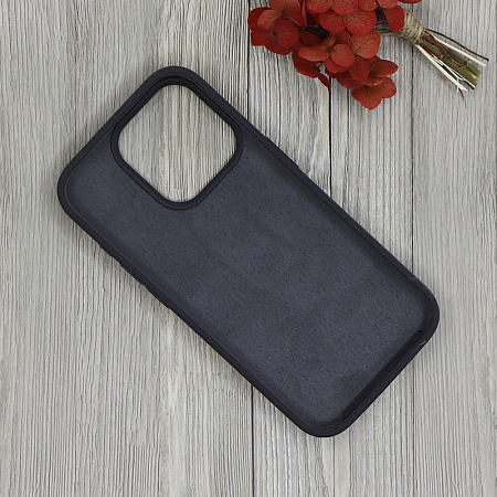 Чехол-накладка для iPhone 15 Pro, Silicon Case, магнитный (MagSafe), без лого, X-CASE, угольно-серый
