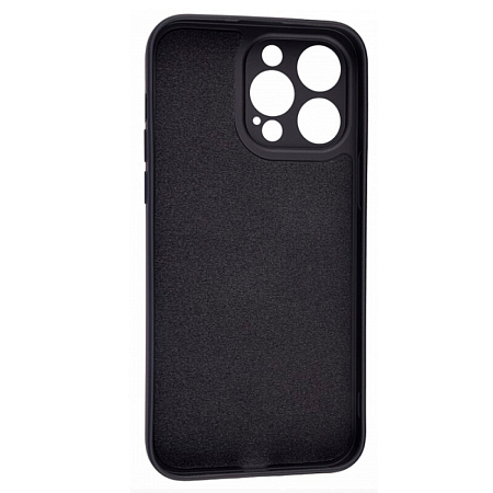 Чехол силиконовый для iPhone 14 Pro (6.1), good quality, c защитой камеры, X-CASE, черный