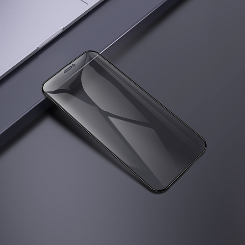 Защитное стекло на iPhone XS Max/11 Pro Max (A12 Pro), HOCO, Privacy Nano 3D full screen edges, черное