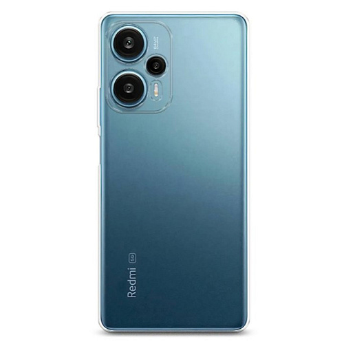 Чехол силиконовый для Xiaomi Poco F5/Note 12 Turbo, с защитой камеры, X-CASE, прозрачный