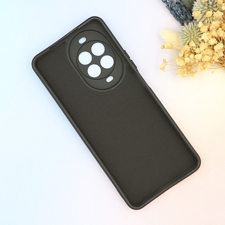 Чехол силиконовый для Huawei Nova 14, с микрофиброй внутри, с защитой камеры, X-CASE, черный