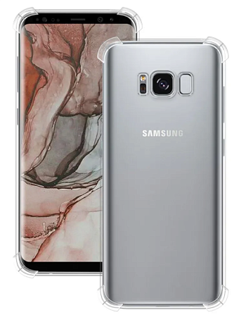 Чехол силиконовый для Samsung G950, Galaxy S8, усиленные края, X-CASE, прозрачный