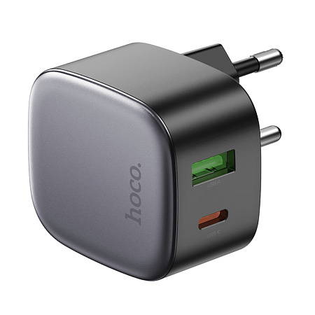 Сетевое зарядное устройство, 1 PD 20W + 1 USB 3.0 QC (CS32A), HOCO, черный