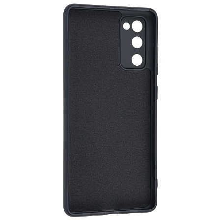 Чехол силиконовый для Samsung Galaxy S20 FE/S20 Lite, с микрофиброй внутри, с защитой камеры, X-CASE, черный
