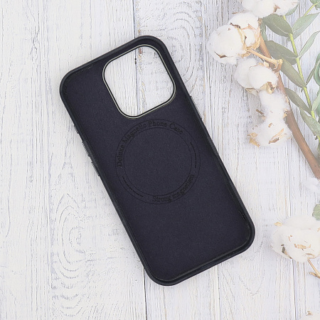 Чехол-накладка для iPhone 16 Pro, камуфляж, магнитный (MagSafe), без лого, X-CASE, синий