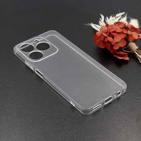 Чехол силиконовый для Realme C61/C63, с защитой камеры, X-CASE, прозрачный