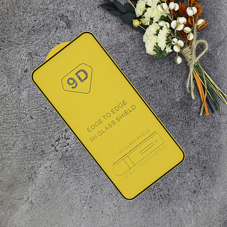 Защитное стекло на Samsung Galaxy S24, 9D, черный, X-CASE