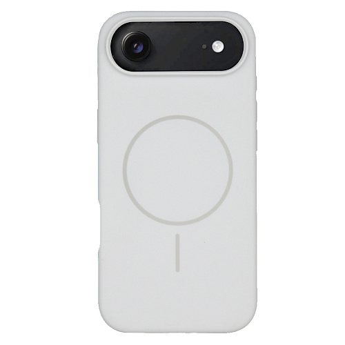 Чехол-накладка для iPhone 17 Air, Silicon Case, магнитный (MagSafe), без лого, X-CASE, белый