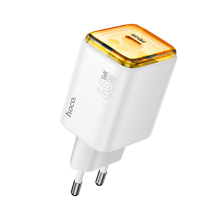 Сетевое зарядное устройство, 1 PD 45W (N54), HOCO, белый