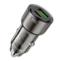 Автомобильное зарядное устройство, 1 USB 18W, 1 PD 20W (Z52), HOCO, черный