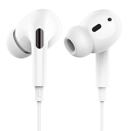 Проводные наушники M1 Pro Original series earphones, вакуумные с микрофоном, HOCO, белые