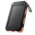 Универсальный Доп. Аккумулятор 8000mAh, J164, HOCO, 2USB (5V/2A) c фонариком, черный