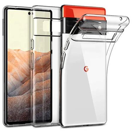 Чехол силиконовый для Google Pixel 6 Pro, X-CASE, прозрачный