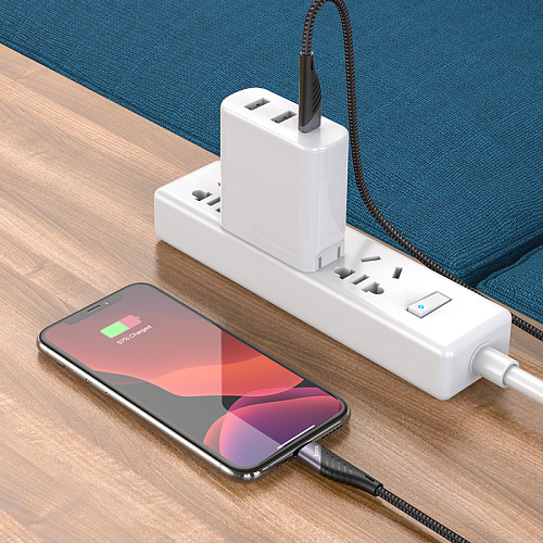 Кабель Lightning to Type-C (PD), HOCO, U95, Fast Charge, черный