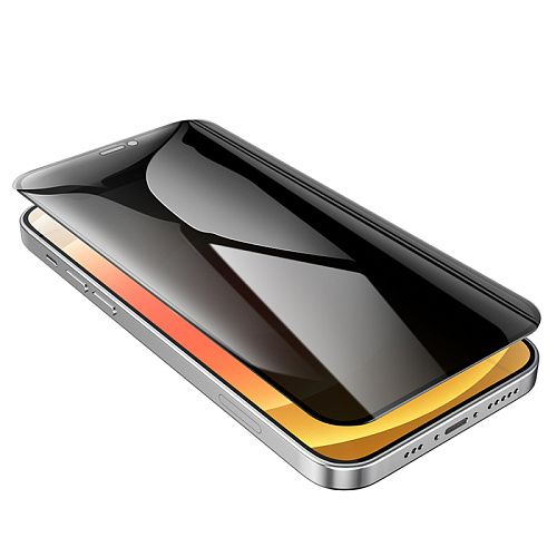 Защитное стекло на iPhone 12 Pro Max (6.7) A777 Plus, HOCO, антишпионское, черное