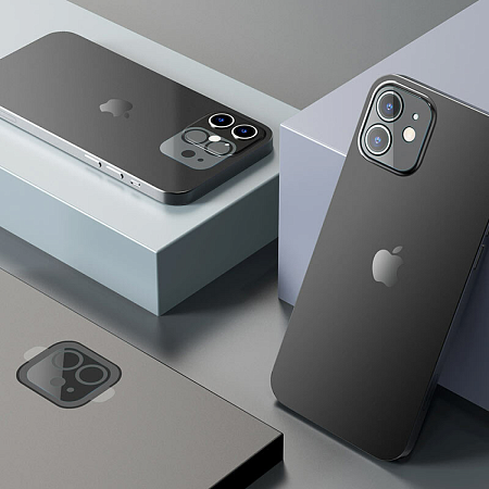 Защитное стекло на iPhone 12 mini (5.4) V11 2в1, HOCO, на заднюю камеру, прозрачное