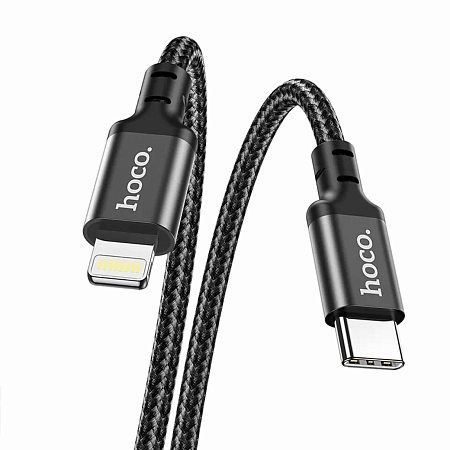 Кабель Lightning to Type-C (PD), HOCO, X14, черный
