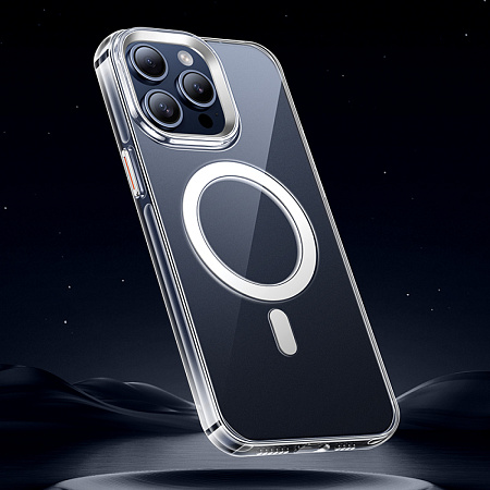 Чехол для iPhone 15 Pro, PC, Магнитный (MagSafe), AS3, HOCO, прозрачный