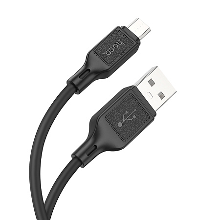 USB Кабель Micro, HOCO, X90, силиконовый, 1м, черный