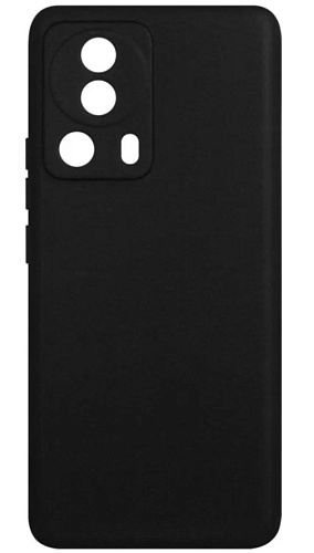 Чехол силиконовый для Xiaomi 13 Lite, с защитой камеры, X-CASE, черный