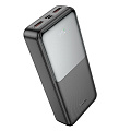 Универсальный Доп. Аккумулятор 20000mAh, J136A, HOCO, выход: 2 USB (22.5W)+1 PD (20W) с дисплеем, черный