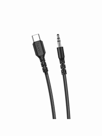 AUX Audio кабель 3,5 мм на Type-C, UPA17, HOCO, черный