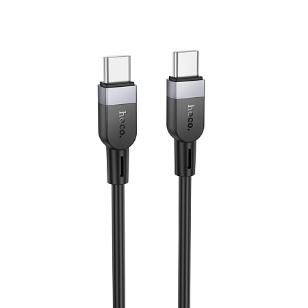 Кабель Type-C на Type-C, HOCO, X109, силиконовый, 3м, 60W, черный