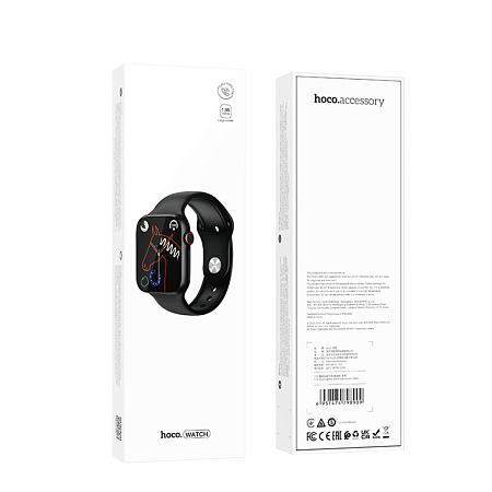 Умные часы Y12 Smart watch Hoco, черные