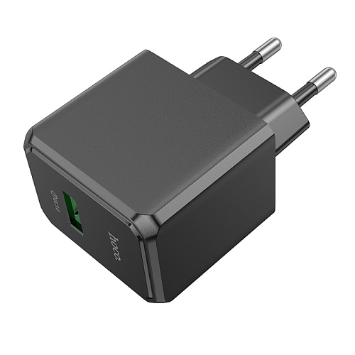 Сетевое зарядное устройство, 1 USB 3.0 QC 18W (CS12A), HOCO, черный
