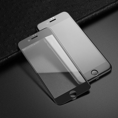 Защитное стекло для iPhone 7 Plus/8 Plus (A1), HOCO,Shatterproof edges, 3D, закруглённое, черное