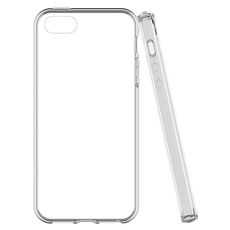 Чехол силиконовый для iPhone 5/5S/5SE, X-CASE, прозрачный