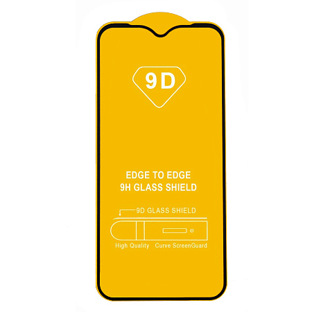 Защитное стекло на Samsung Galaxy A01 (2020), 9D, черный, X-CASE