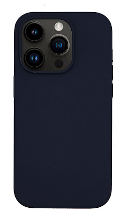 Чехол-накладка для iPhone 14 Pro, Silicon Case, без лого, темно-синий