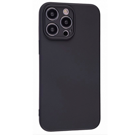 Чехол силиконовый для iPhone 14 Pro (6.1), good quality, c защитой камеры, X-CASE, черный