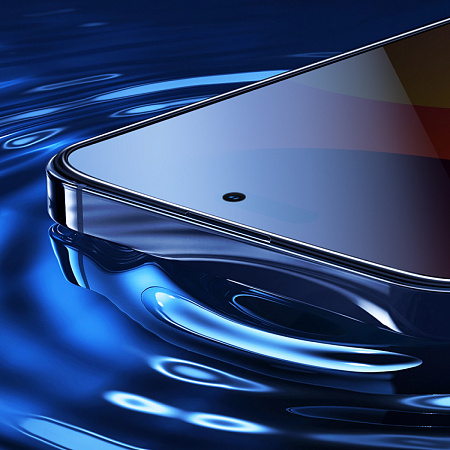 Защитное стекло для iPhone 15 Pro, A12 Pro, HOCO, Privacy Nano 3D full screen edges, черное