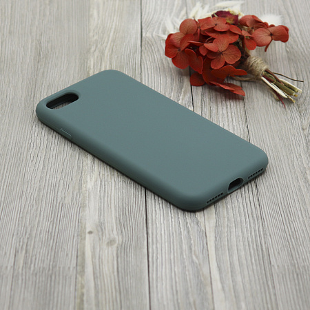 Чехол - накладка для iPhone 7/8/SE (2020), Silicon Case, без лого, зеленый лес