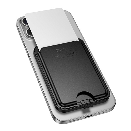 Устройство для поиска вещей E91I, синхронизация с IOS, Носо, в виде магнитного чехла для карты, черный