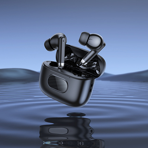 Беспроводные наушники EQ2 Plus, HOCO, вакуумные, с дисплеем, черный