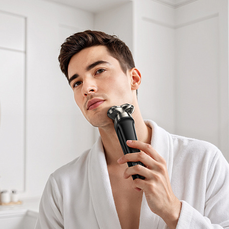 Электробритва с тремя лезвиями, HP39, HOCO, вес 135 г, время работы 60 минут, серый, серый