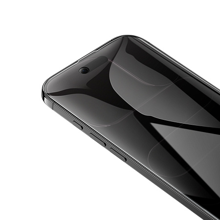 Защитное стекло для iPhone 17 Air, G777 Plus, HOCO, anti-static, антишпион, черное