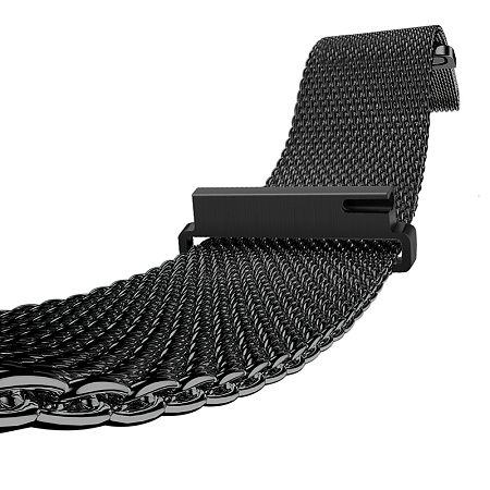 Ремешок на руку универсальный для умных часов 22мм, HOCO, WH02, Milanese loop, черный