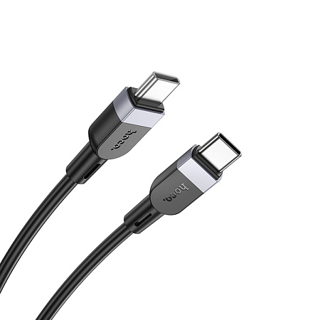 Кабель Type-C на Type-C, HOCO, X109, силиконовый, 1м, 60W, черный