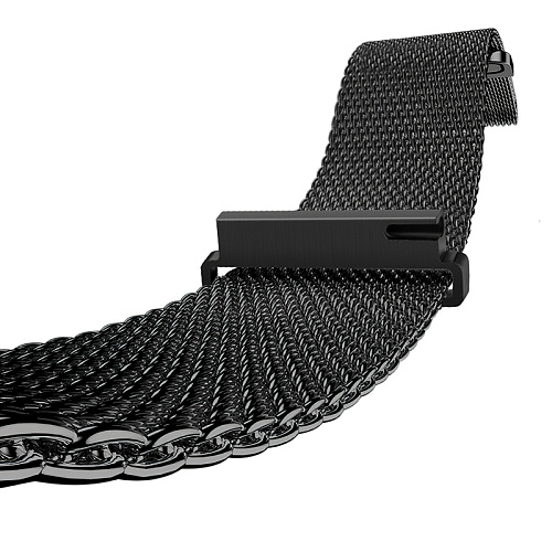 Ремешок на руку универсальный для умных часов 22мм, HOCO, WH02, Milanese loop, черный