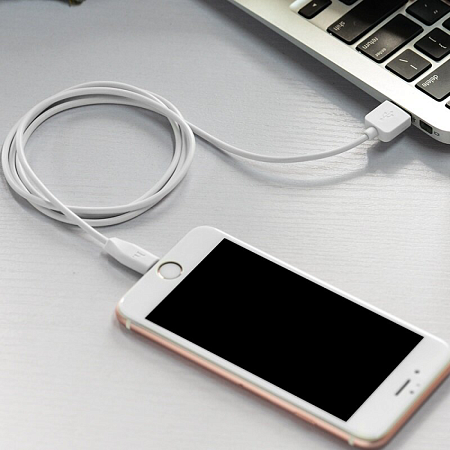 USB дата кабель Lightning, HOCO, X1, 2M, белый